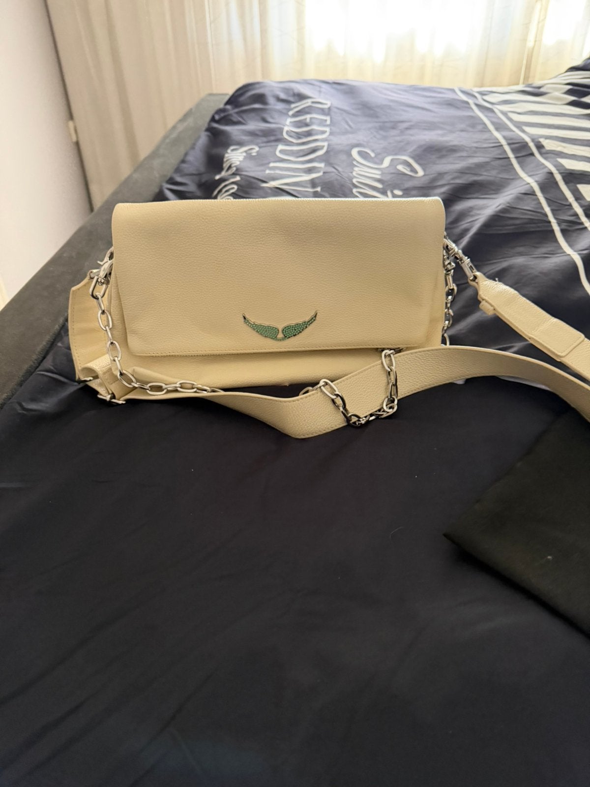 Zadig & Voltaire damestas creme zgan, Sieraden, Tassen en Uiterlijk, Ophalen of Verzenden, Zo goed als nieuw, Zwart