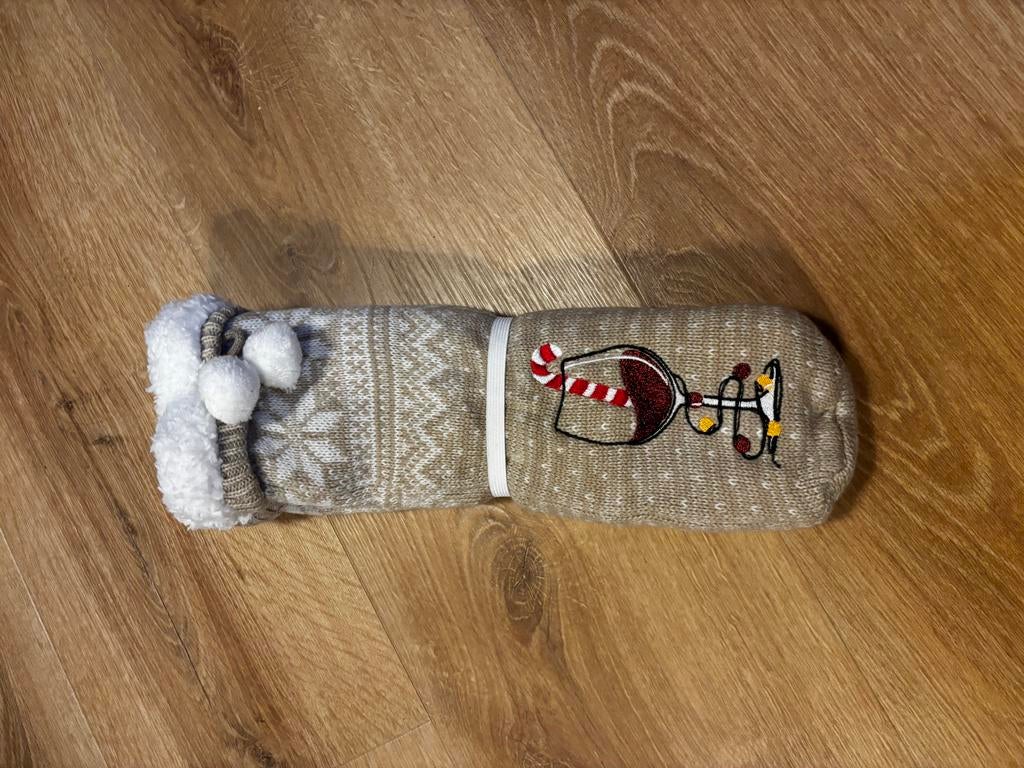 Kerst sokken - Nieuw, Kleding | Dames, Sokken en Kousen, Sokken en Kniesokken, Beige, Nieuw, Ophalen of Verzenden