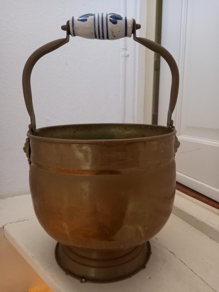 Koperen bloempot, Ophalen of Verzenden
