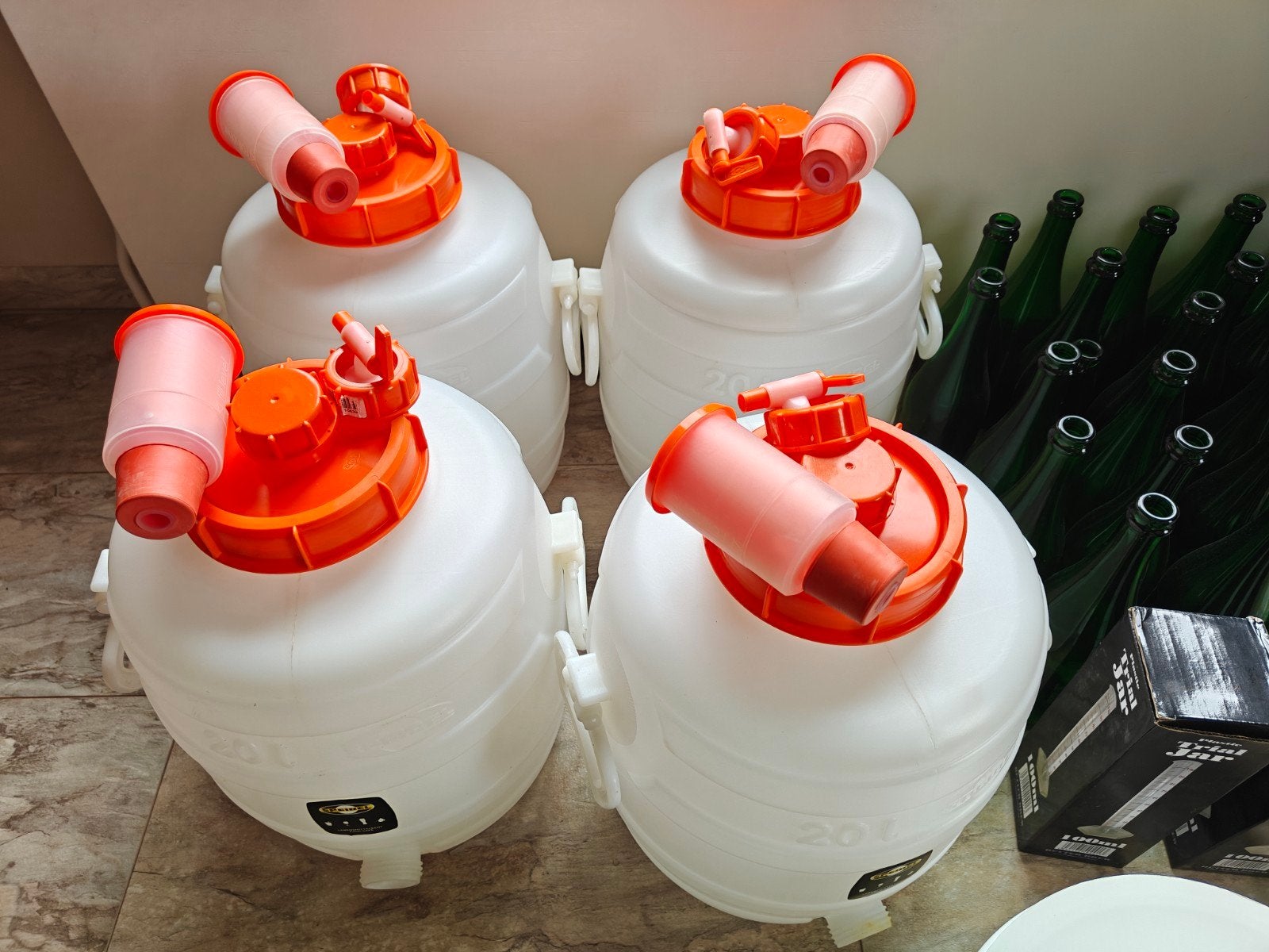 Speidel gistingsvaten, brouwvaten 20 liter compleet, Ophalen of Verzenden, Gebruikt