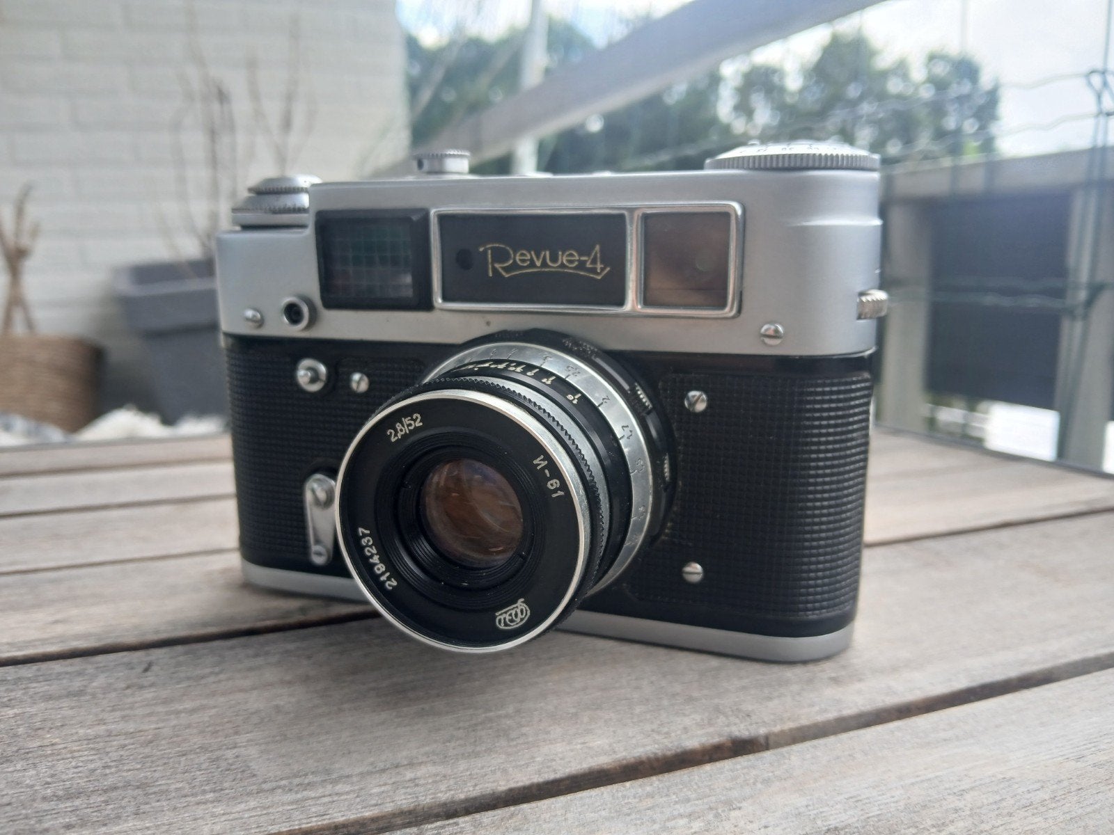 Revue-4 / Fed-4 rangefinder. FILM GETEST, Ophalen of Verzenden, Zo goed als nieuw, Compact, Leica