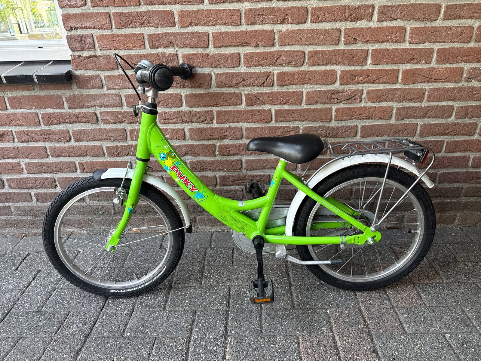Puky kinderfiets groen - 18 inch, Ophalen, Gebruikt, Terugtraprem, 16 tot 20 inch