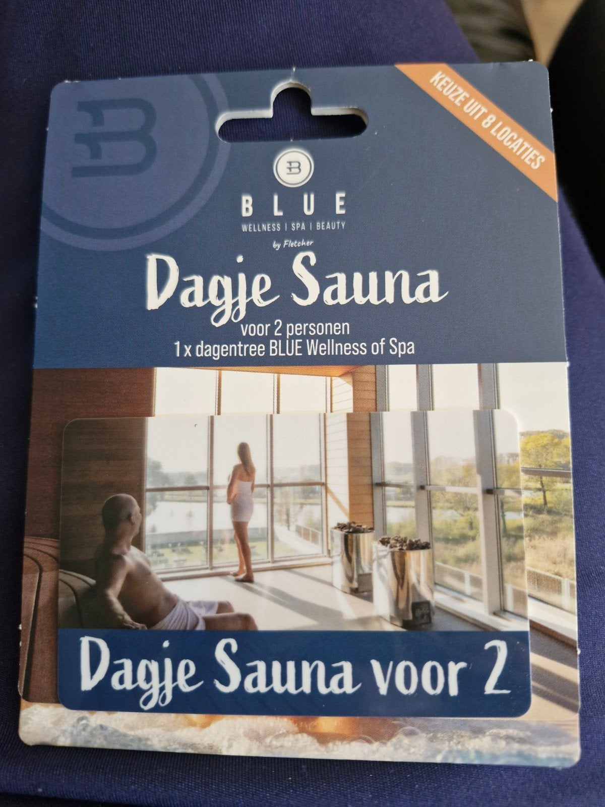 bon voor een dagje sauna voor 2 blue wellness, Twee personen, Cadeaubon, Spa of Sauna