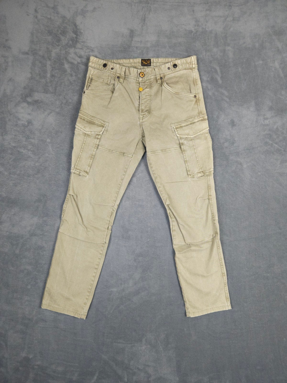 Pme Legend Cargo Broek W32 L30 Beige kaki Pall Mall., Kleding | Heren, Spijkerbroeken en Jeans, Overige kleuren, Verzenden, .