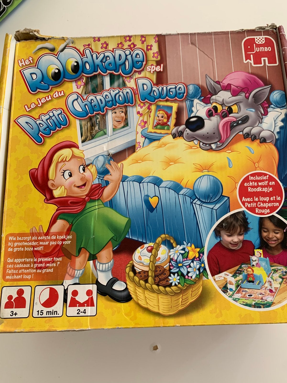 Het Roodkapje Spel, Drie of vier spelers, Verzenden, Gebruikt