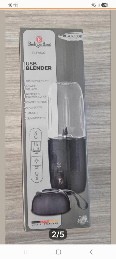 Berlinger haus blender Black nieuw, Ophalen of Verzenden, Nieuw