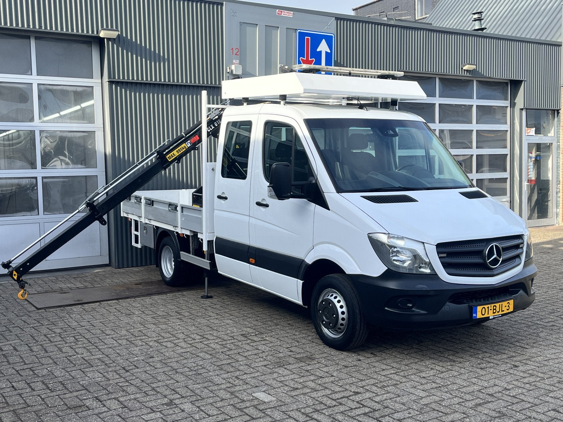 Mercedes-Benz Sprinter 514 CDI 366 Hiab Laadkraan 018T Trekh, Automaat, Gebruikt, Wit, Bedrijf