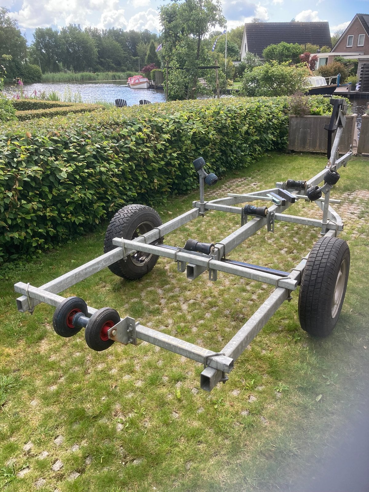 Brenderup stallingstrailer, Watersport en Boten, Boottrailers, Minder dan 1500 kg, Gebruikt, Sloepentrailer, 6 tot 9 meter