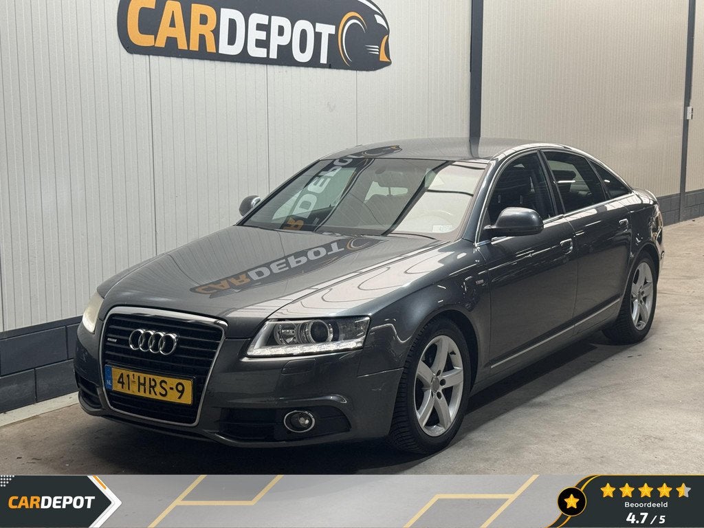 Audi A6 Limousine 3.0 TFSI quattro Pro Line, Auto's, Euro 5, Stof, Gebruikt, Zwart