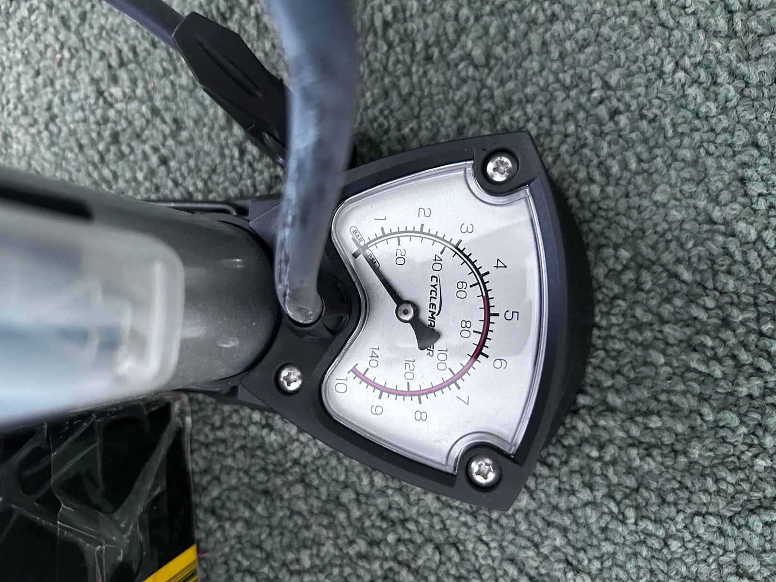 Cyclemaster Mini-voetpomp met drukmeter, Fietsen en Brommers, Ophalen of Verzenden, Drukmeter, Nieuw