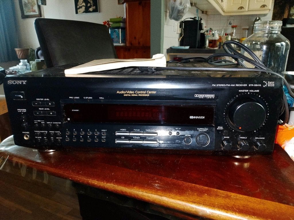 Sony STR-DE415 Audio/Video Receiver, Ophalen, Gebruikt, 60 tot 120 watt, Sony
