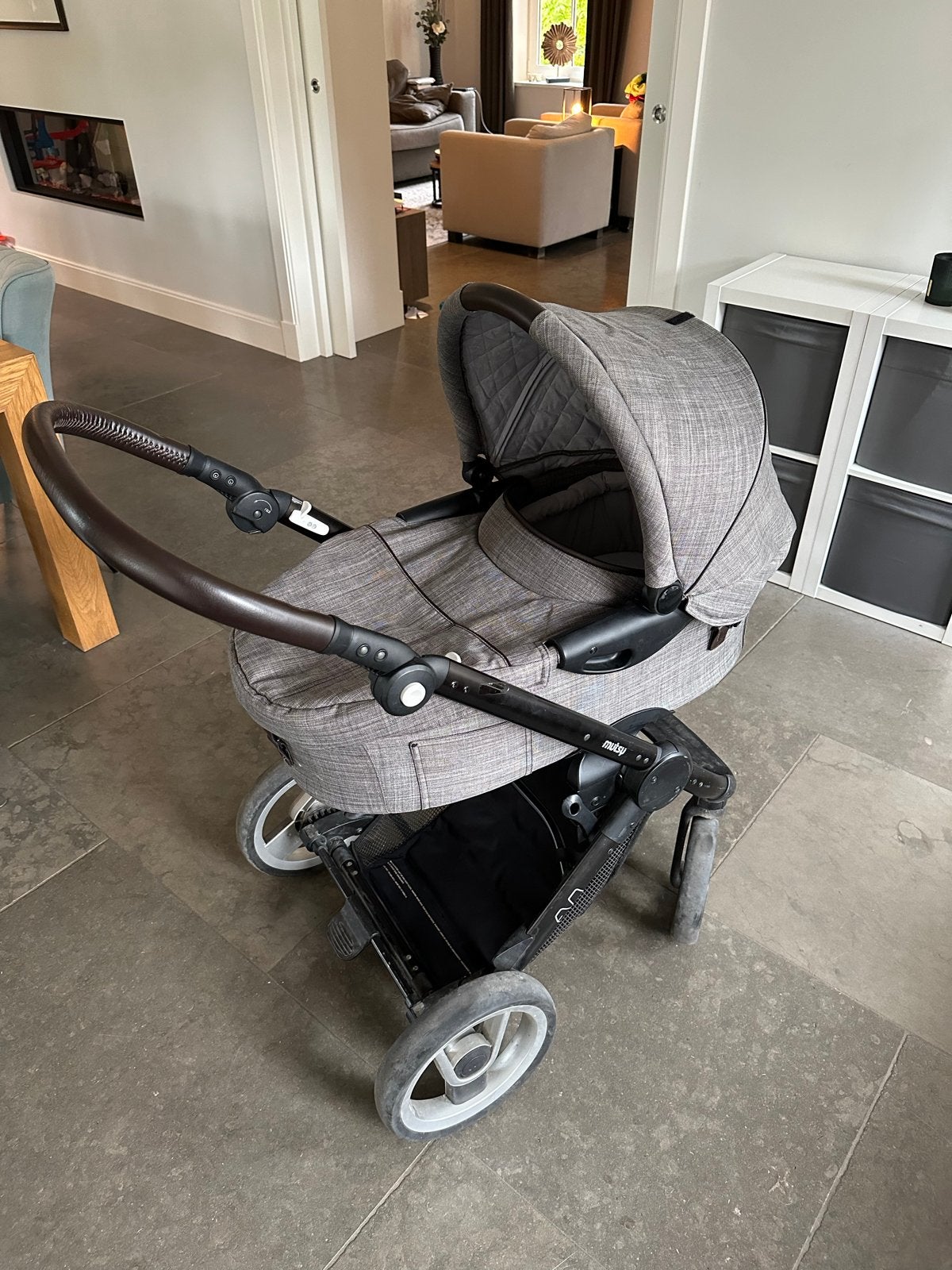 Mutsy Evo Combiwagen met Reiswieg en Accessoires, Ophalen, Gebruikt, Combiwagen, Met reiswieg