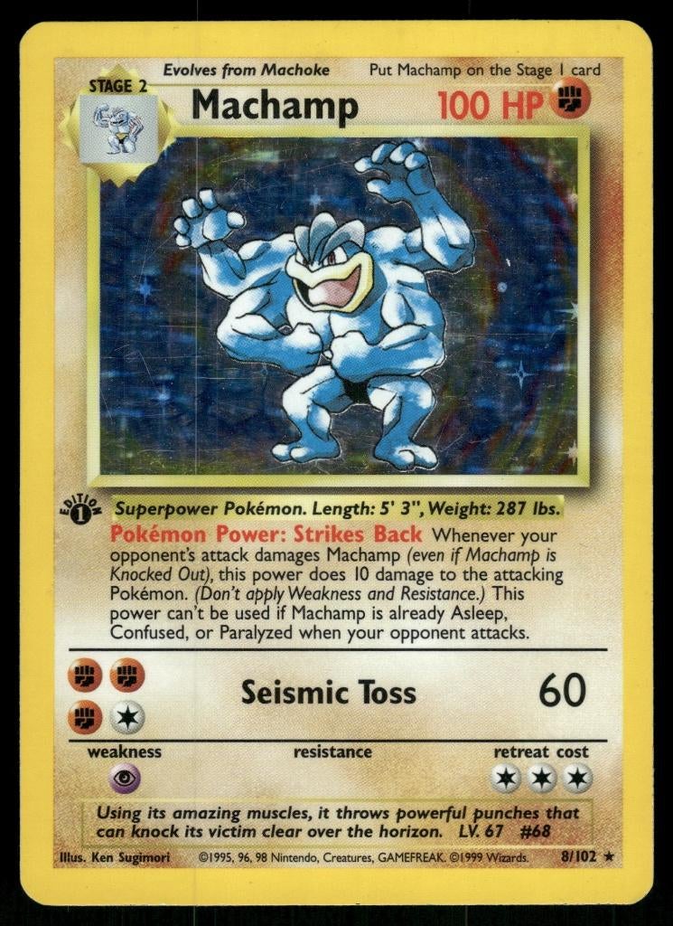 Machamp 8/102 - Base (1st edition) (NM), Verzenden, Gebruikt
