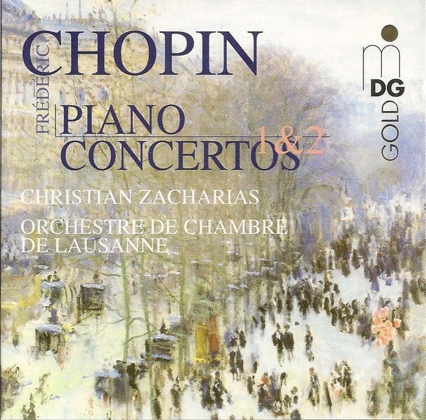 CHOPIN Piano concertos 1 & 2 CD ZACHARIAS MDG, Cd's en Dvd's, Ophalen of Verzenden, Romantiek, Gebruikt, Orkest of Ballet