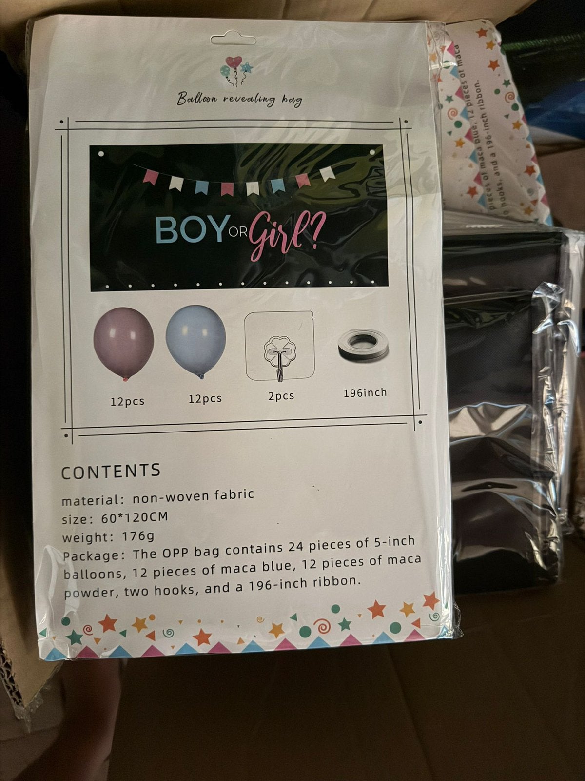 Partij gender reveal baloon drops nieuw, Ophalen of Verzenden, Zo goed als nieuw, Versiering, Geboorte of Huwelijk