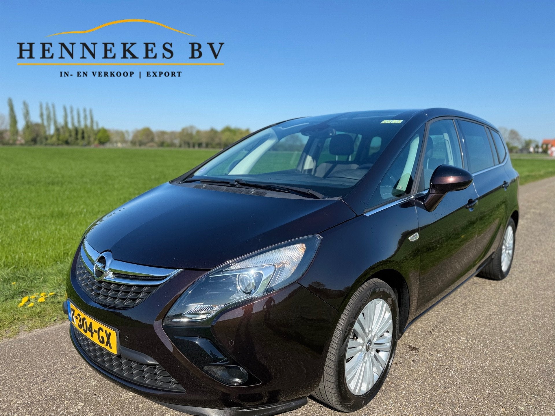 Opel Zafira Tourer 1.4 Cosmo 7p Automaat Pano, Auto's, Opel, Gebruikt, 4 cilinders, Bruin, Parkeersensor