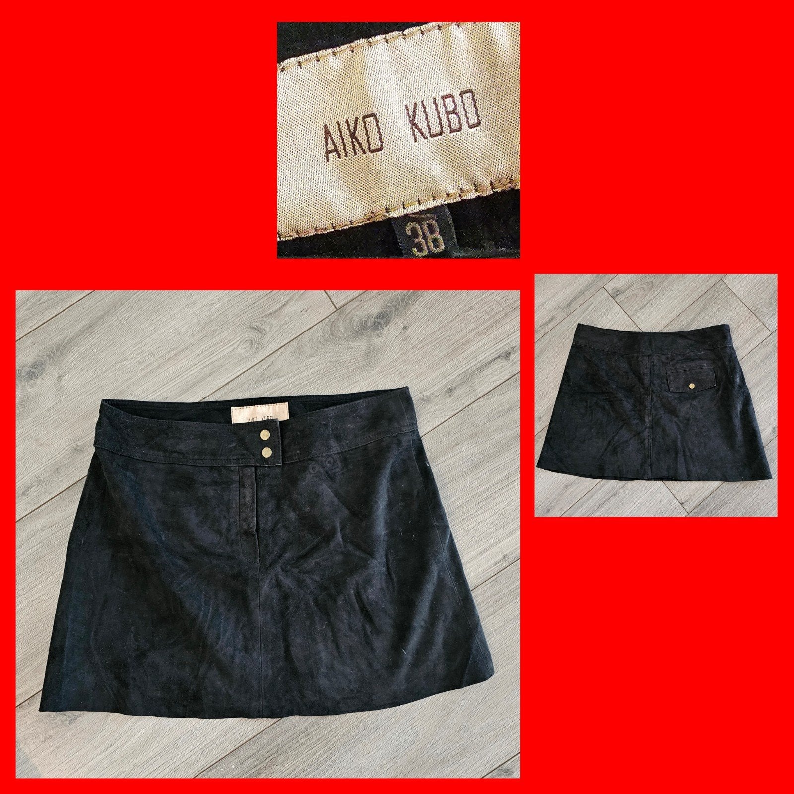 Aaiko kubo prachtige zwart suède rok mt 38 izgst, Kleding | Dames, Maat 38/40 (M), Zwart, Ophalen of Verzenden, Zo goed als nieuw