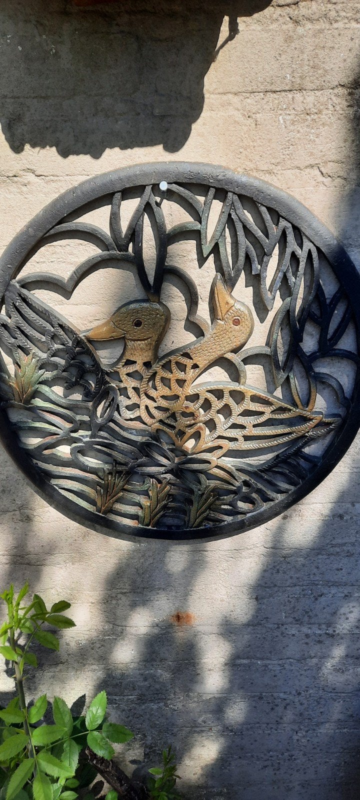 Decoratief wandornament met eendenmotief, Ophalen
