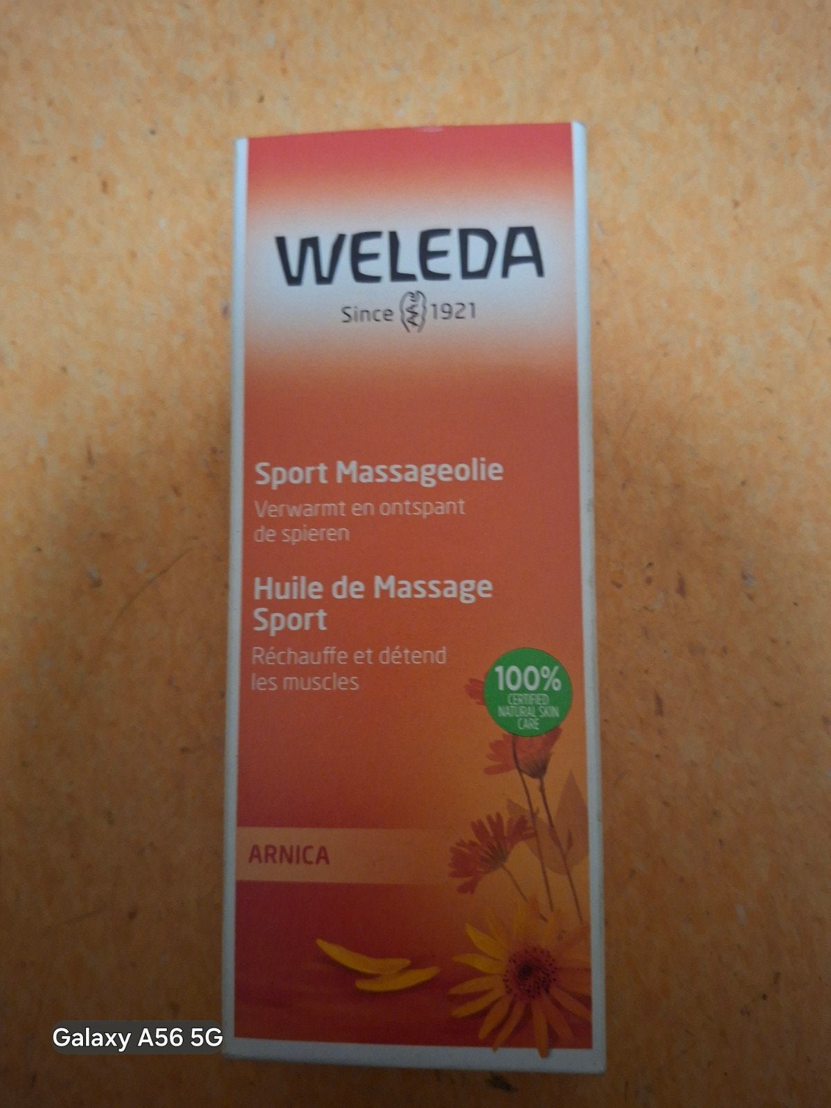Weleda Sport Massageolie Arnica - Verwarmt en ontspant, Ophalen of Verzenden, Nieuw, Overige typen