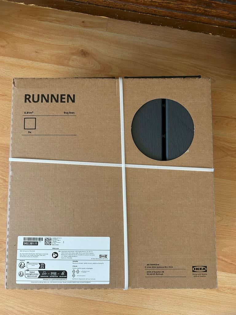 IKEA Runnen terrastegels - 1 ongeopend pak (0.81m²), Ophalen, Overige typen, Nieuw, Minder dan 50 cm