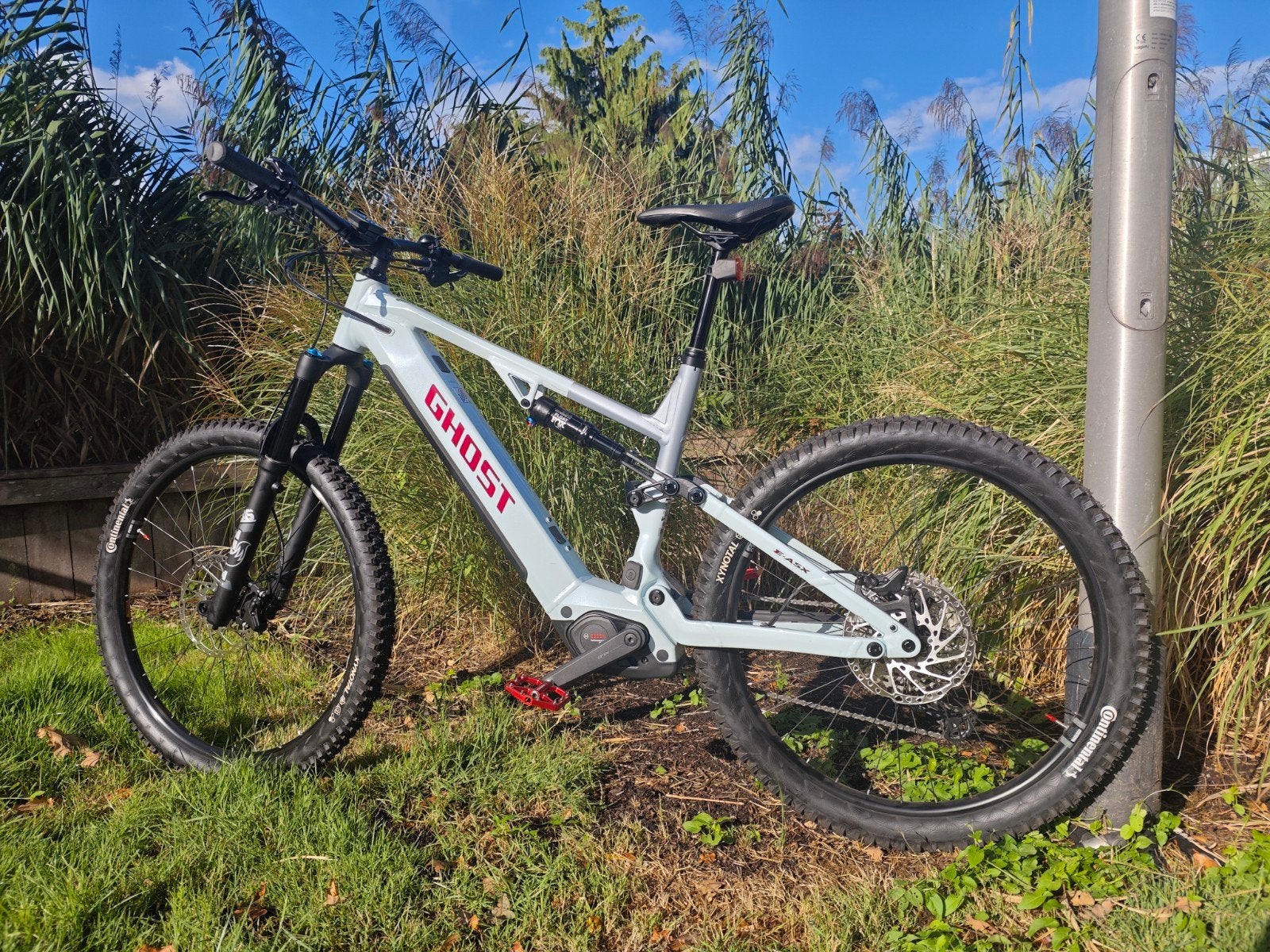 Ghost E-ASX Full Suspension E-MTB, Fietsen en Brommers, Elektrische fietsen, Ophalen, Zo goed als nieuw, 50 km per accu of meer