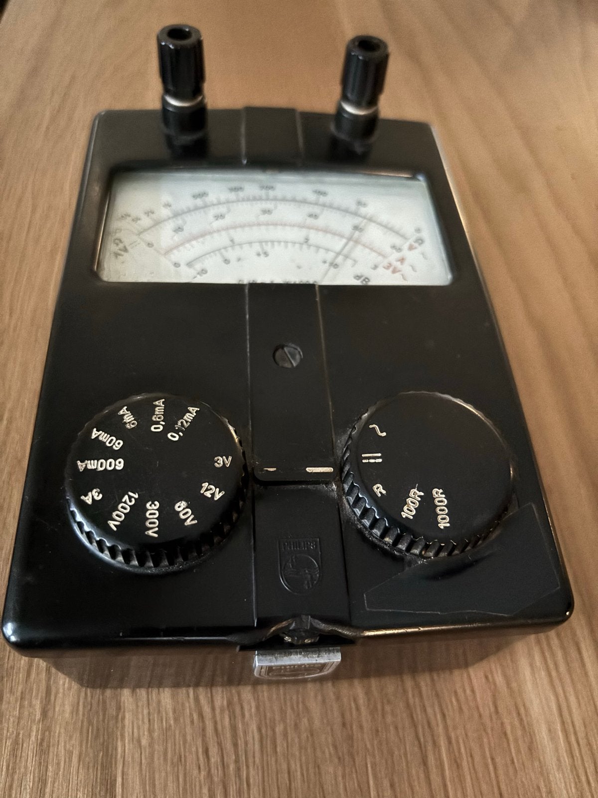 Vintage Philips Multimeter - Meetmechanisme defect, Ophalen of Verzenden, Gebruikt, Multimeter