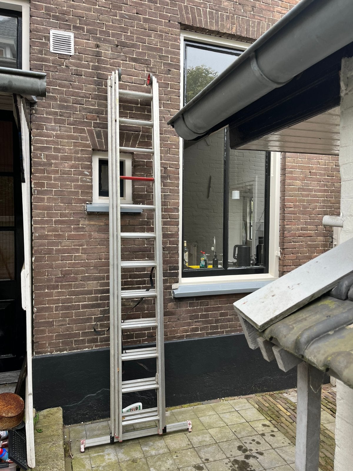 Uitschuifbare ladder Altrex, Gebruikt, Ophalen of Verzenden, Ladder, Opvouwbaar of Inschuifbaar