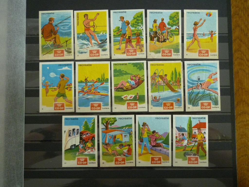 Co-op luciferplaatjes - Coop recreatie, Ophalen of Verzenden, Gebruikt, Luciferdoosjes of -merken