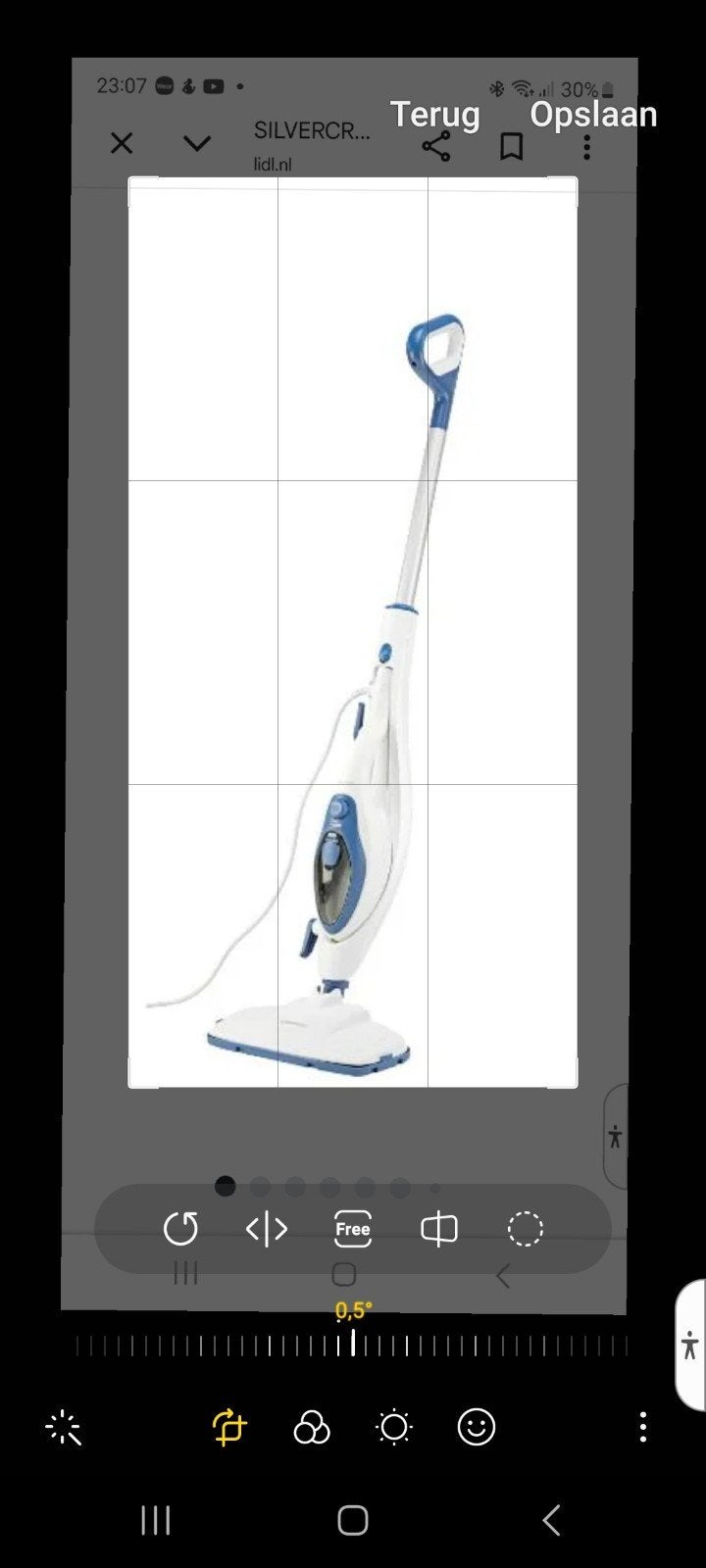 Lidl Silvercrest Stoommop 2-in-1 SDM 1500 D4 KAT, Ophalen, Overige merken, Nieuw, Stoomreiniger