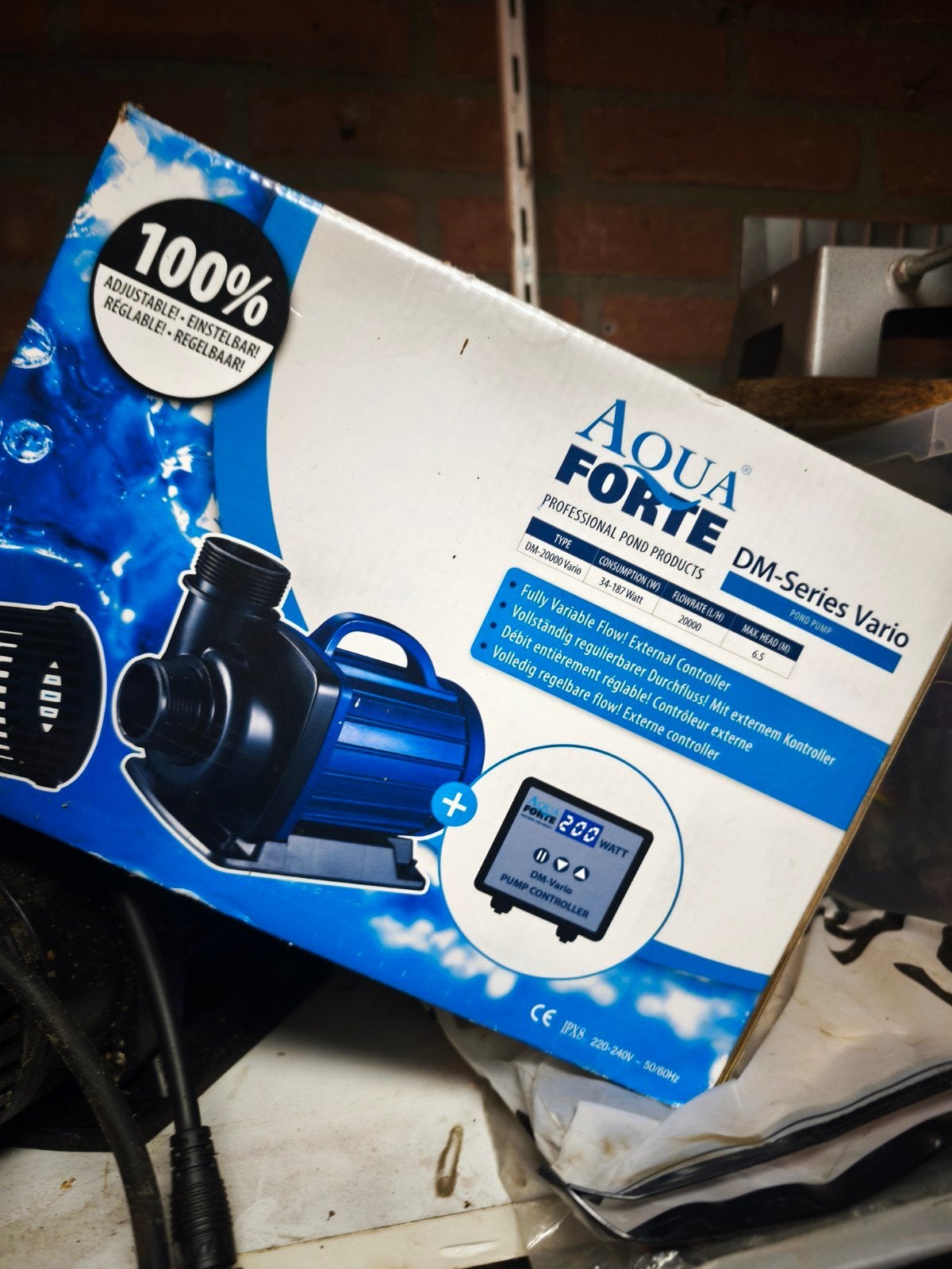 AquaForte DM-Series Vario Vijverpomp - 20000 L/H, Ophalen, Gebruikt, Vijverpomp