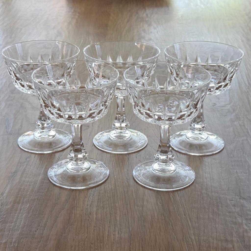 5 kristallen advocaat of likeur glazen, Ophalen of Verzenden