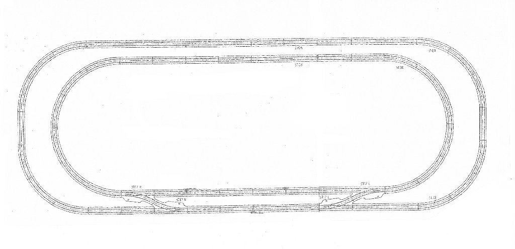 Treinset / Startset Marklin met 2 railovalen en 4 wissels, Wisselstroom, Ophalen of Verzenden, Analoog, Märklin
