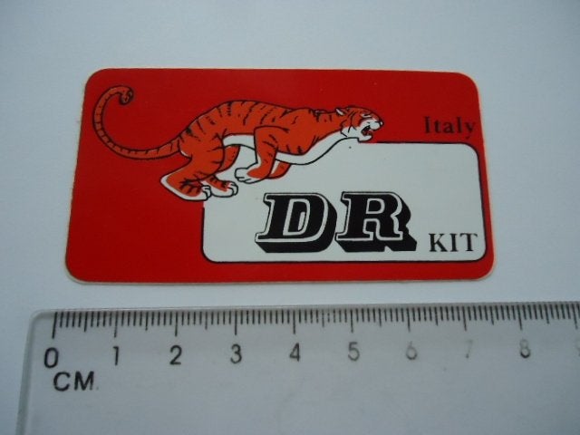 sticker oud Tijger dr kit vespa piaggio brommer scooter ital, Verzenden, Zo goed als nieuw, Bedrijf of Vereniging