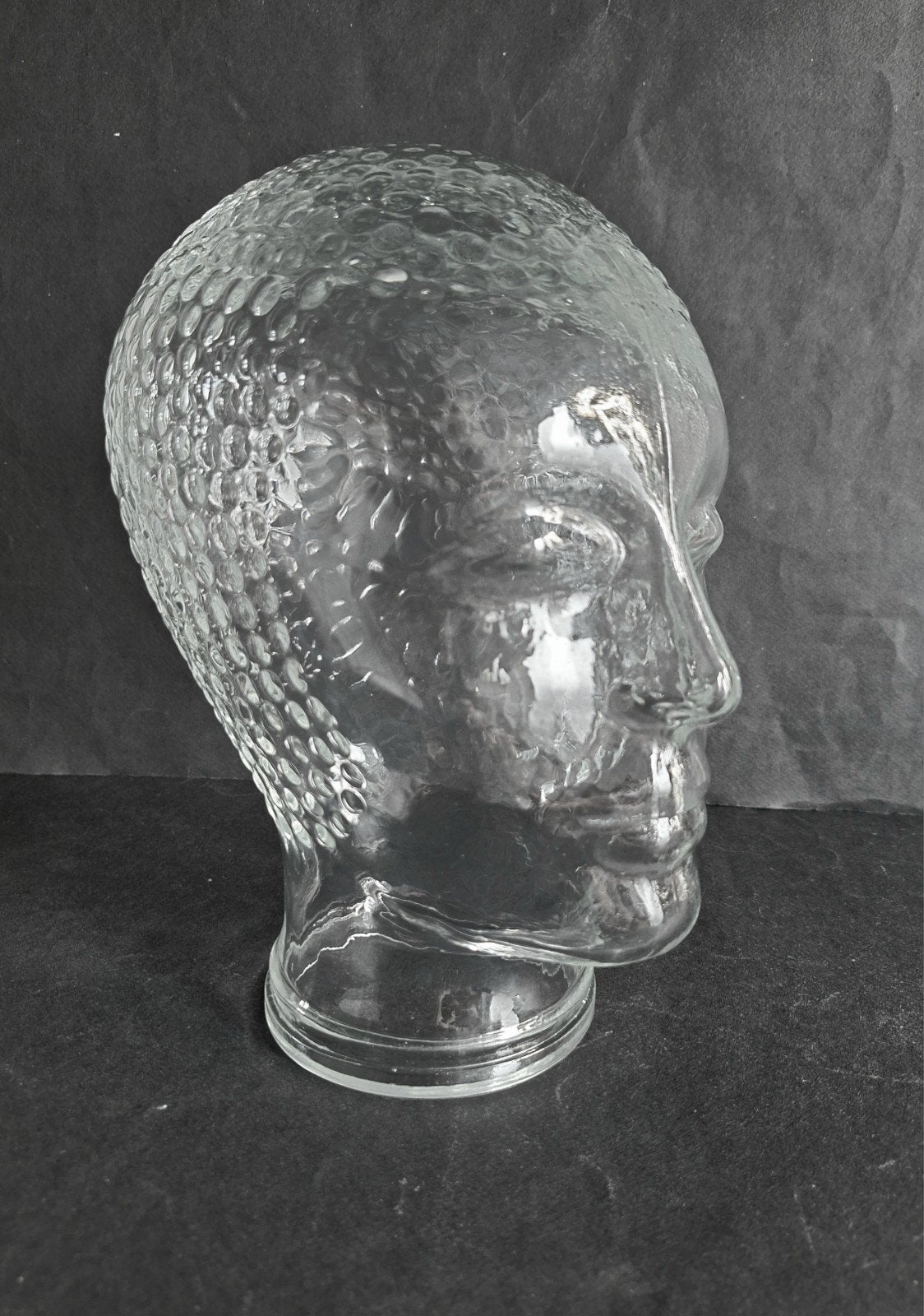 Glazen display hoofd naar ontwerp Fornasetti, jaren 1970., Ophalen of Verzenden
