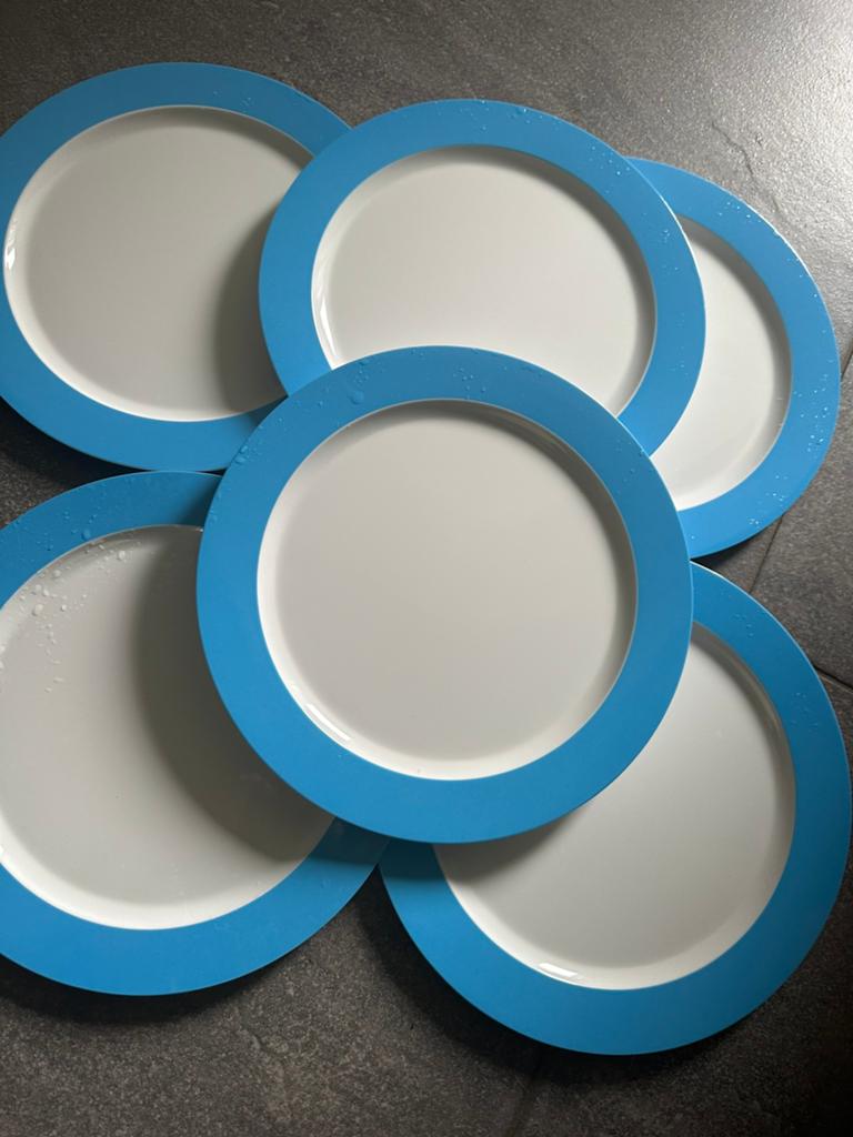mepal 6 borden, Huis en Inrichting, Keuken | Servies, Ophalen of Verzenden, Zo goed als nieuw, Bord(en), Overige stijlen