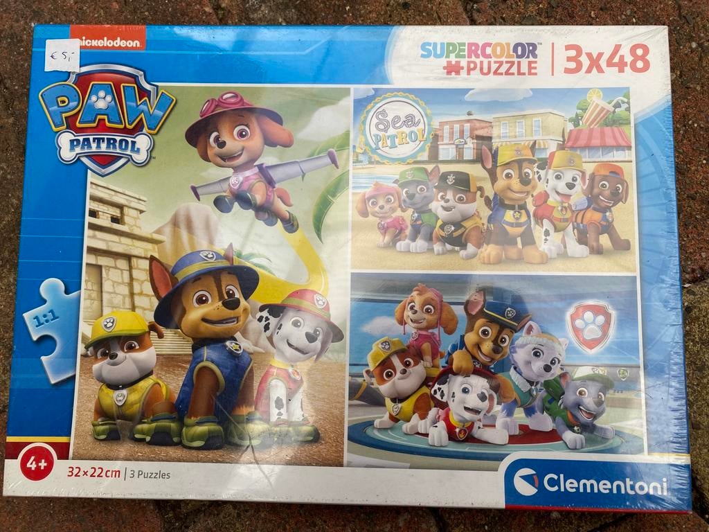 Paw patrol puzzel, Ophalen, 10 tot 50 stukjes, Nieuw, 4 tot 6 jaar