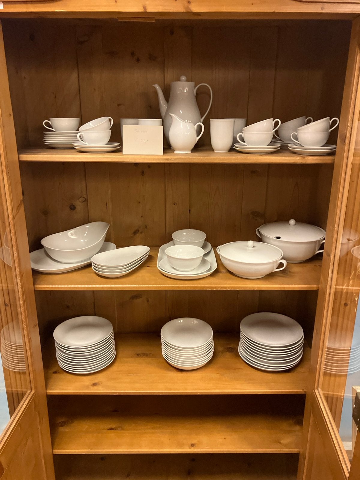 Uitgebreid wit servies, 60+ stuks, Ophalen, Keramiek, Zo goed als nieuw, X