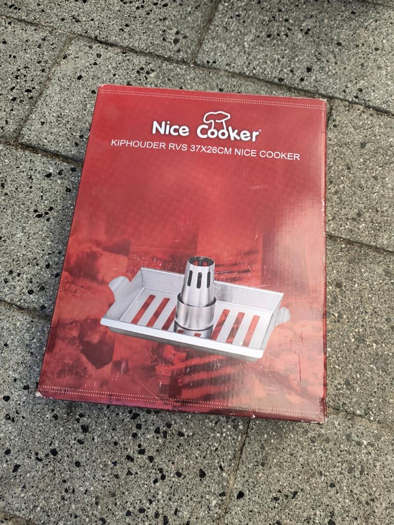 Nice Cooker Kiphouder RVS 37x26cm, Ophalen of Verzenden, Nieuw, Nice Cooker