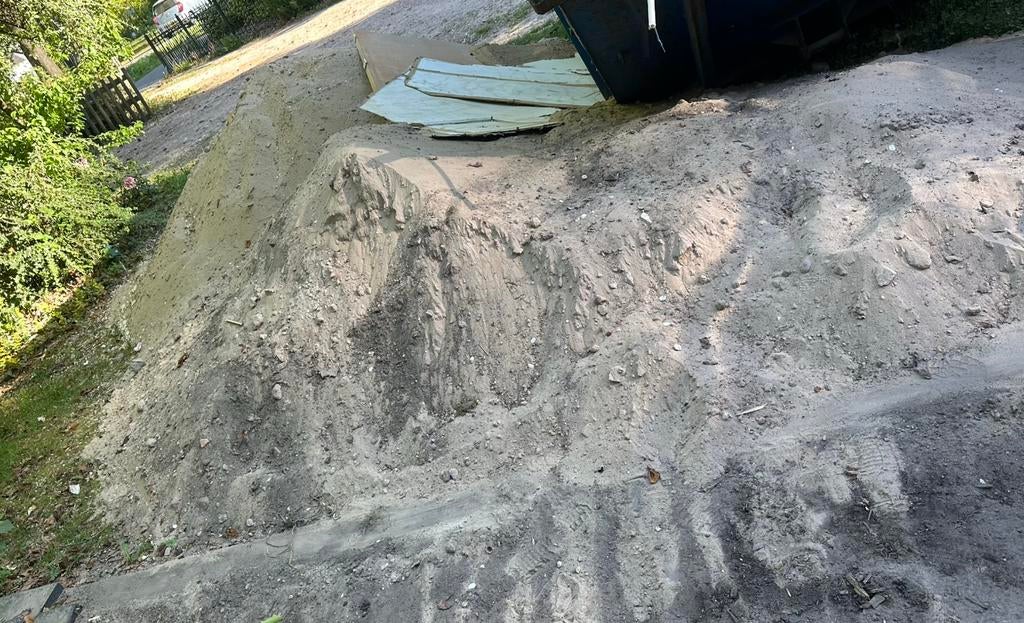 Gratis wit zand, Tuin en Terras, Zand, Ophalen, Gebruikt, Ophoogzand