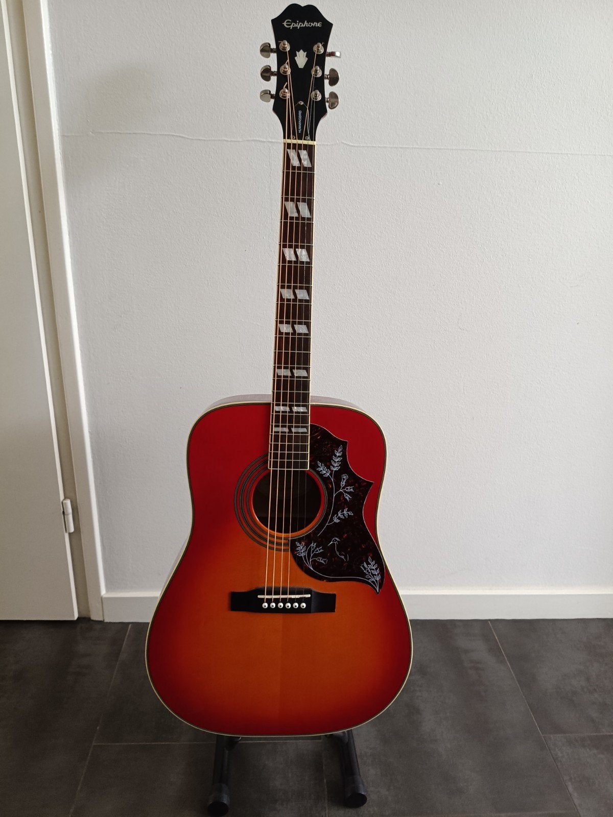 Epiphone Hummingbird te koop, Ophalen, Zo goed als nieuw, Western- of Steelstringgitaar