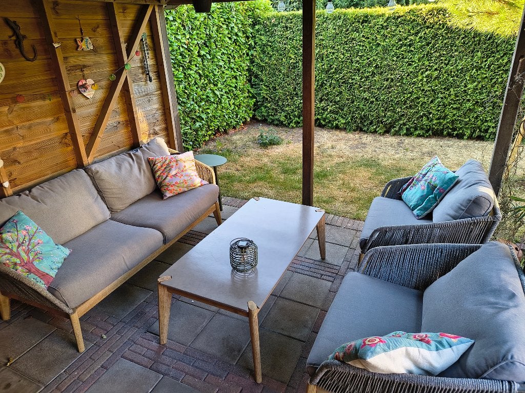 Mooie kwaliteit 4 persoons loungeset, Ophalen, Gebruikt, Loungeset, Bank