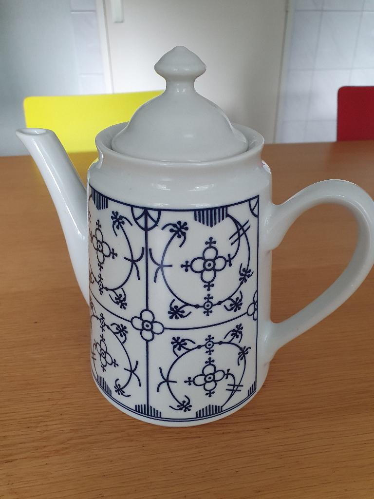 Koffiepot met Blau Saks motief, Overige typen, Ophalen of Verzenden, Zo goed als nieuw, Overige stijlen