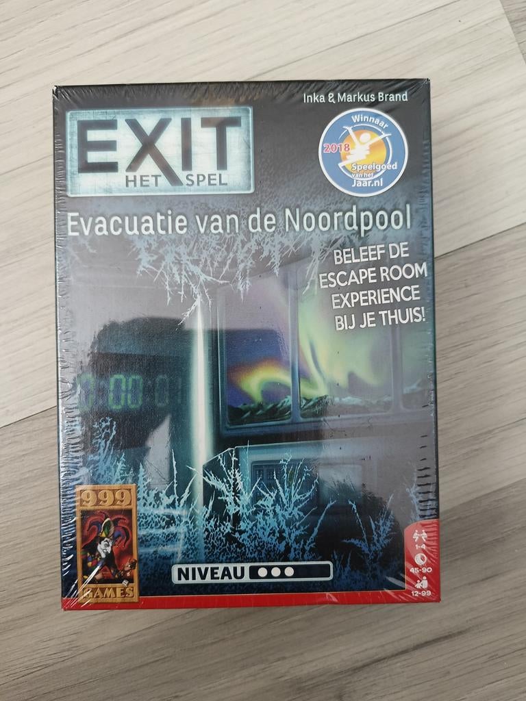 EXIT Het Spel: Evacuatie van de Noordpool - Nieuw in doos, Een of twee spelers, Ophalen of Verzenden, Nieuw, 999 Games