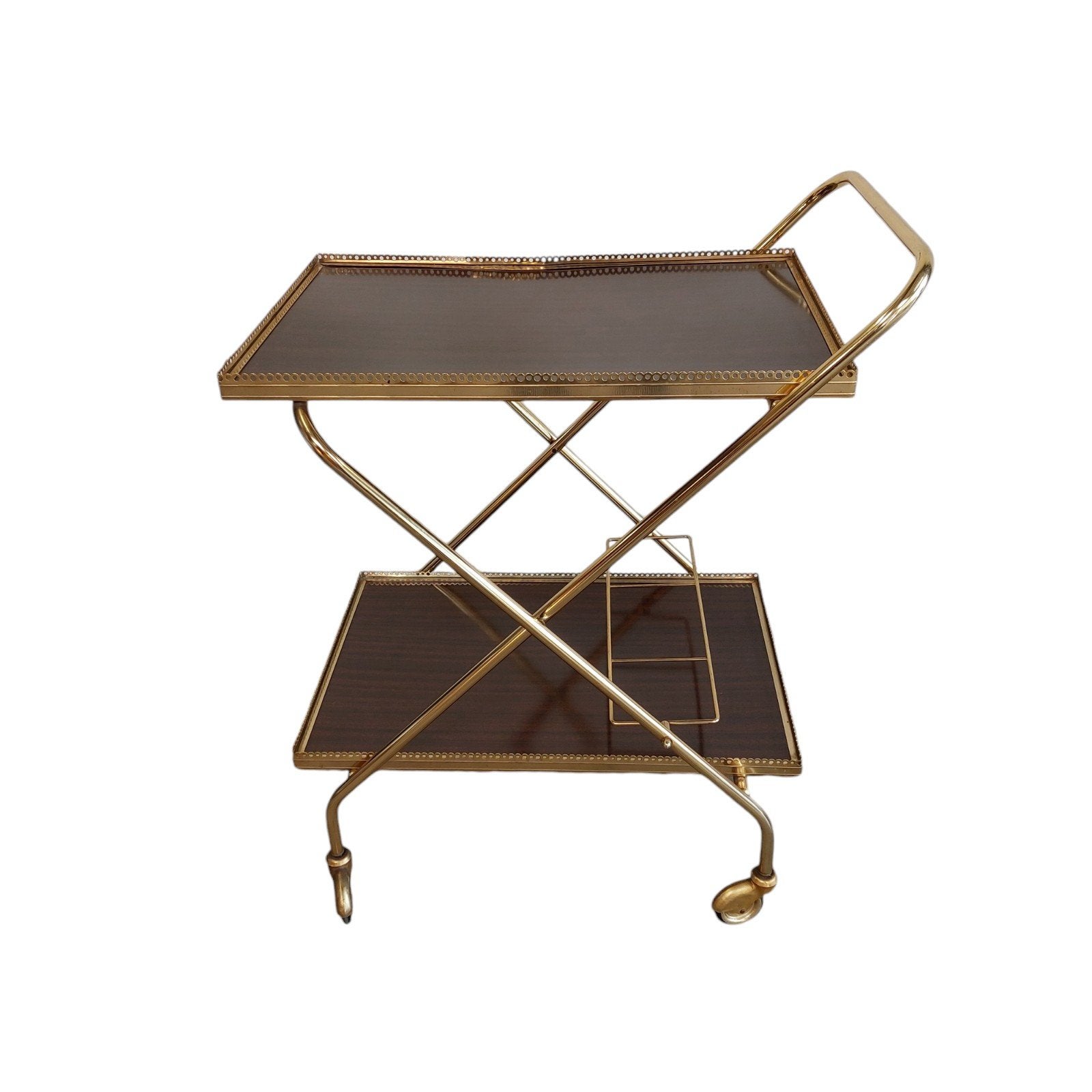 Vintage trolley, serveerwagen, Ophalen, Vintage, Gebruikt, Overige materialen