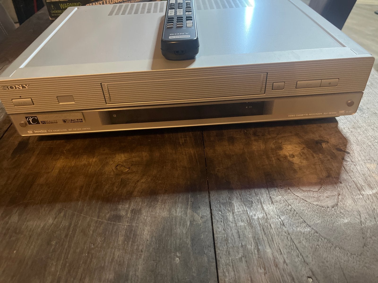 Sony SLV-SE850D VHS Videorecorder met afstandsbediening, Audio, Tv en Foto, Videospelers, Ophalen of Verzenden, Gebruikt, VHS-speler of -recorder