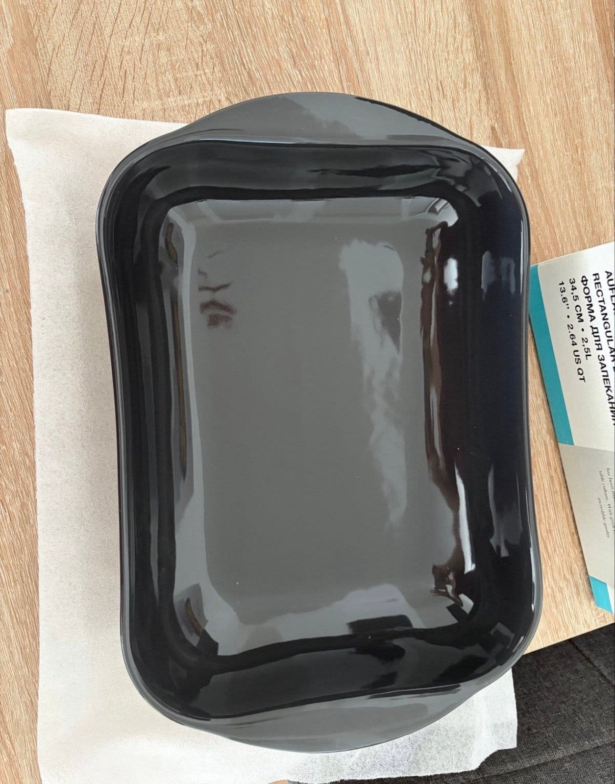 Vivo Villeroy & Boch Ovenschaal Rechthoekig Zwart, Ophalen, Overige typen, Nieuw, Zwart