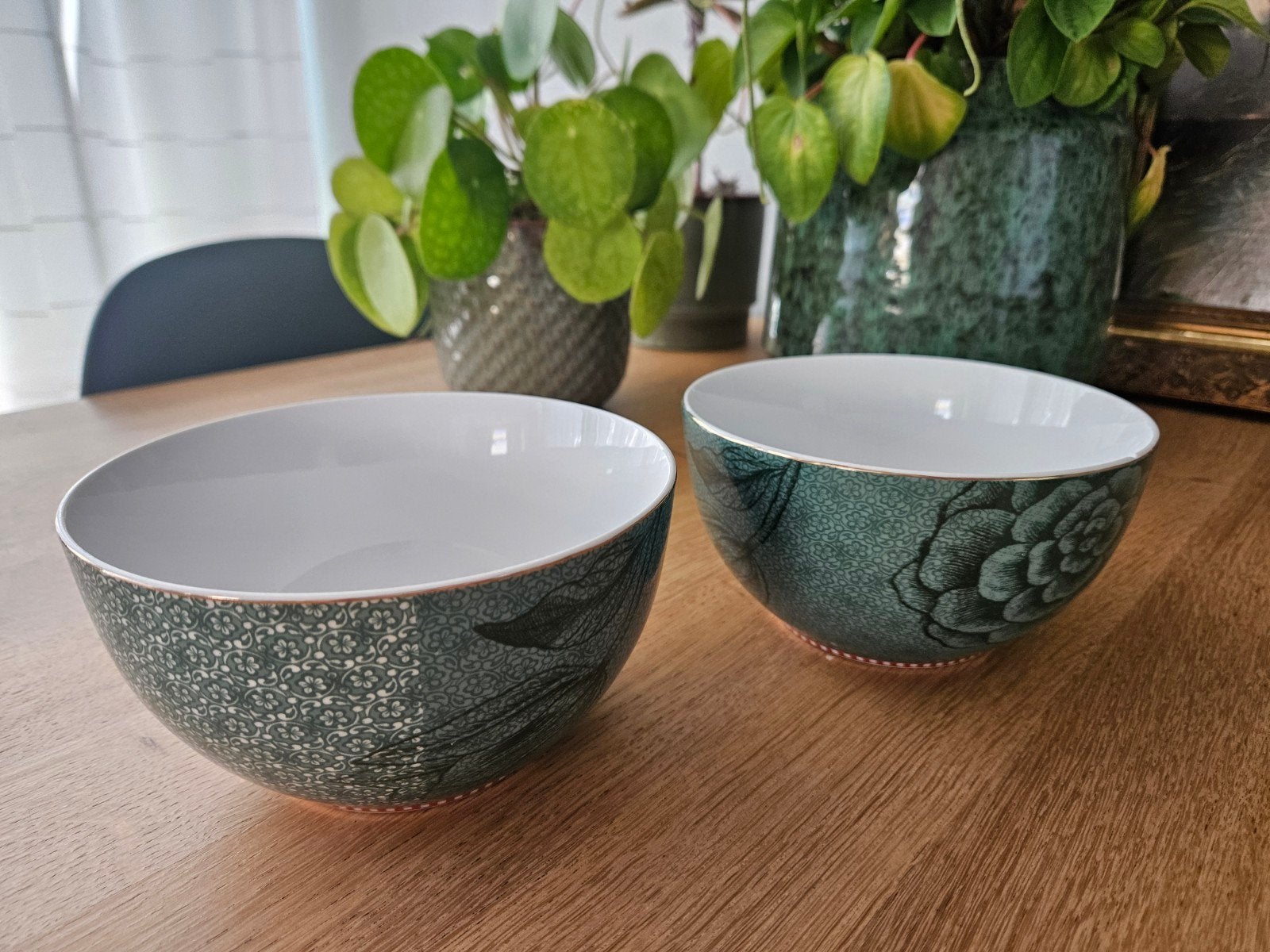 Pip Studio kommen 15 cm groen, Huis en Inrichting, Porselein of Keramiek, Schaal, Rond, Ophalen of Verzenden