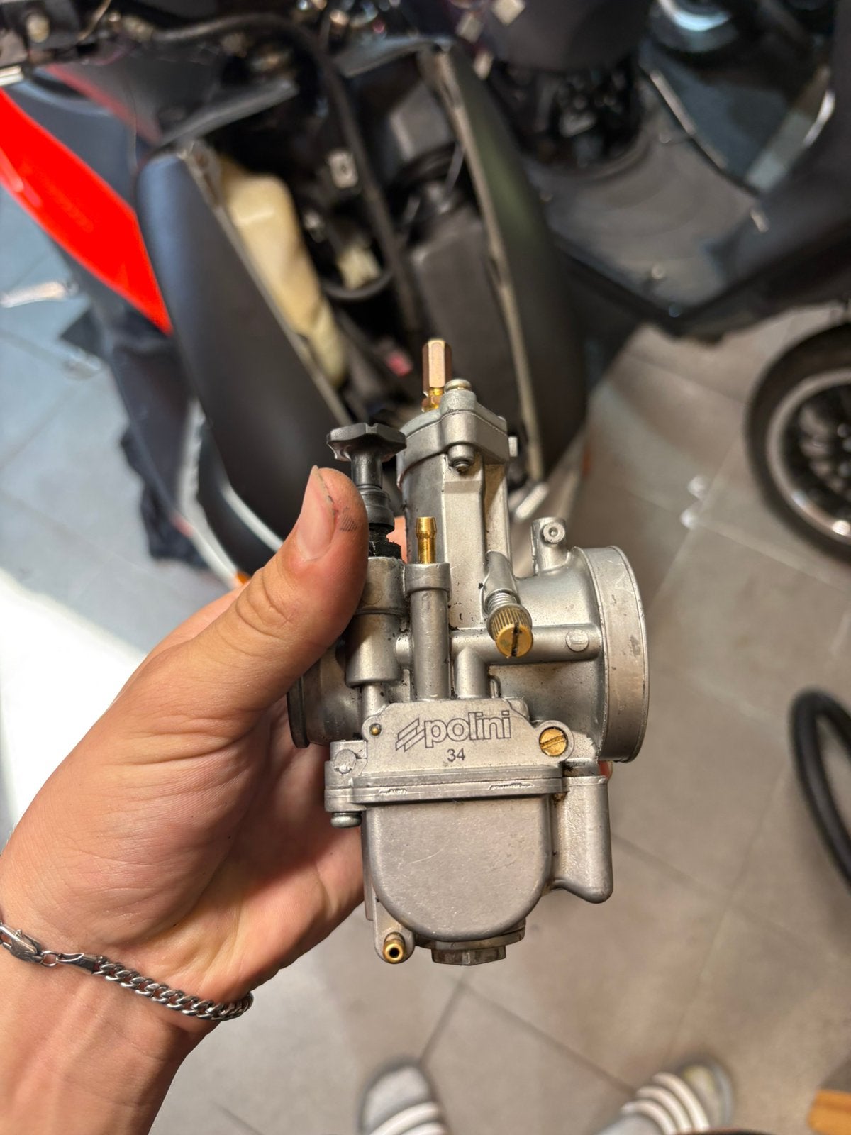 Polini 34 mm carburateur, Ophalen of Verzenden, Zo goed als nieuw, Carburateur