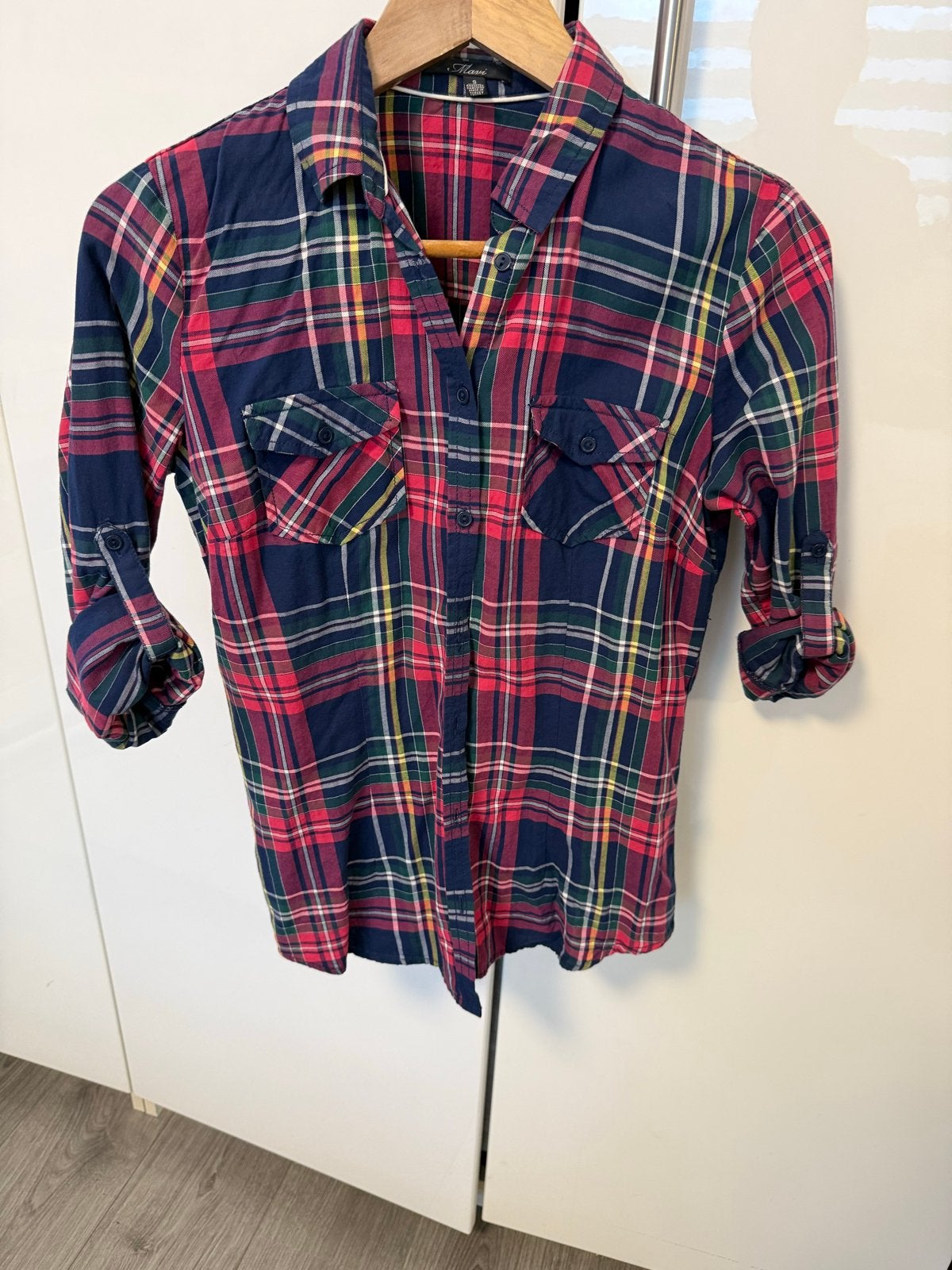 Geruite dames blouse merk mavi maat s, Ophalen of Verzenden, Zo goed als nieuw, Maat 36 (S), Meerkleurig
