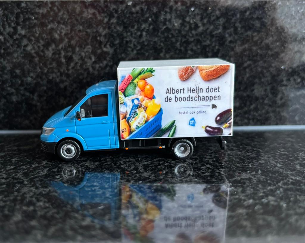 Decals transfer set Albert heijn bezorgauto supermarkt wit, Verzenden, Nieuw